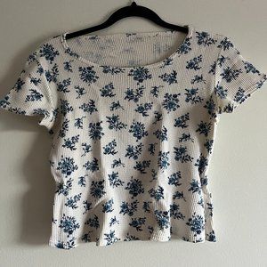 Vintage | 90's Floral Waffle Tee